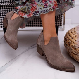 Nicole Stivali Anabella Cappuccino in Pelle Primavera Donna beige 2