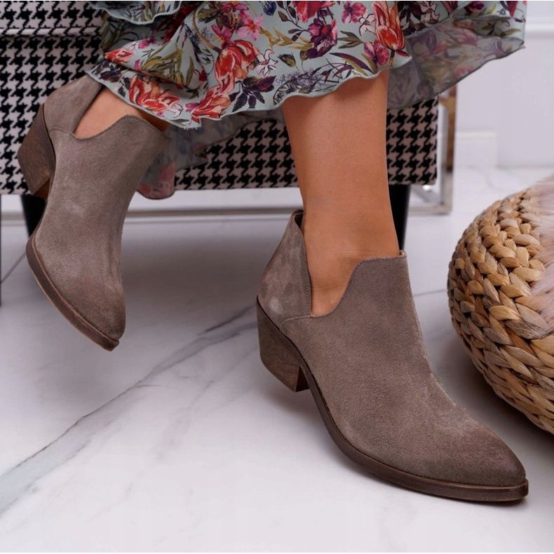 Nicole Stivali Anabella Cappuccino in Pelle Primavera Donna beige 2
