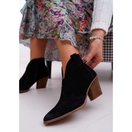 Nicole Stivali da donna in pelle nera con tacco Chavai nero 1