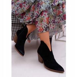 Nicole Stivali da donna in pelle nera con tacco Chavai nero 2