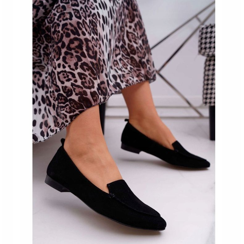 Nicole Mocassini da donna Mocassini in pelle scamosciata Nero Homny 1
