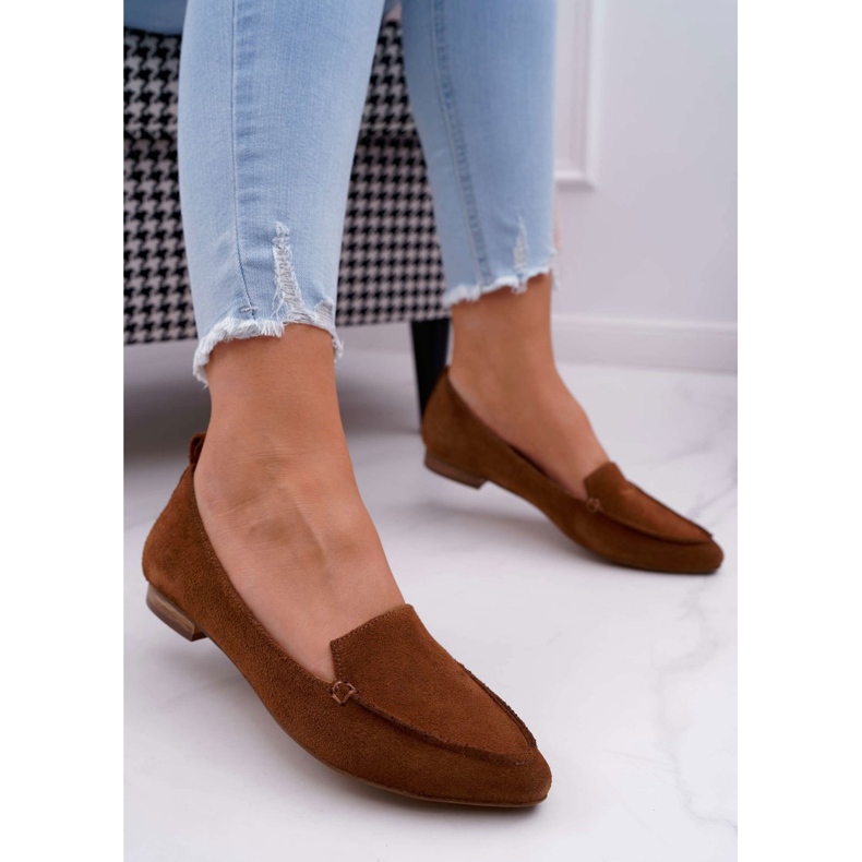 Nicole Mocassini Donna Mocassini Pelle Scamosciata Cognac Homny marrone 2