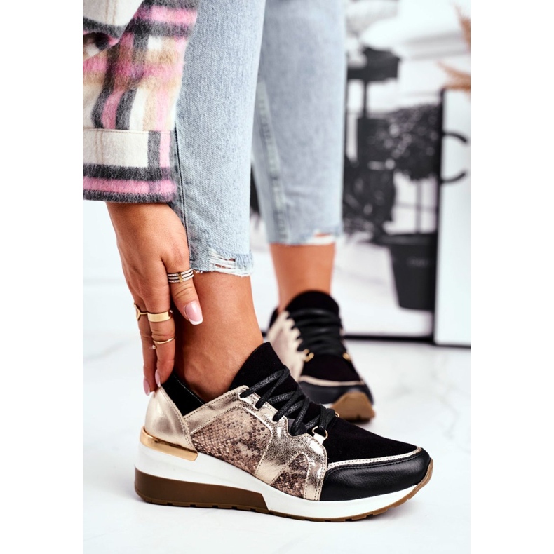Nicole Sneakers Donna Pelle Naturale Dorata Coledo d'oro 2