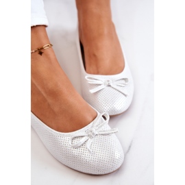 EVE Ballerine Classiche Donna Soletta Profilata Argento Fimme grigio 2