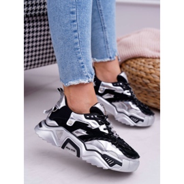 Scarpe Sportive da Donna Big Star di Daniel Lopez Nero Argento FF274A527 grigio 1
