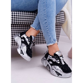 Scarpe Sportive da Donna Big Star di Daniel Lopez Nero Argento FF274A527 grigio 2
