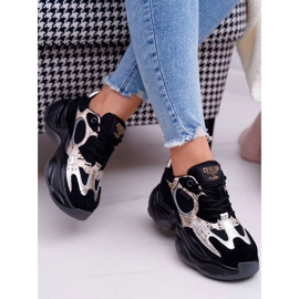 Scarpe Sportive da Donna Big Star di Daniel Lopez Nere e Oro FF274A524 nero giallo 2
