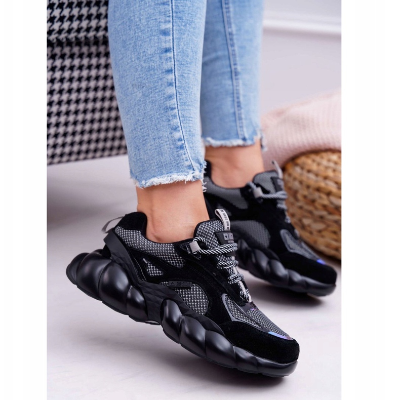 Scarpe Sportive da Donna Big Star di Daniel Lopez Nere Grigie FF274A553 nero grigio 1