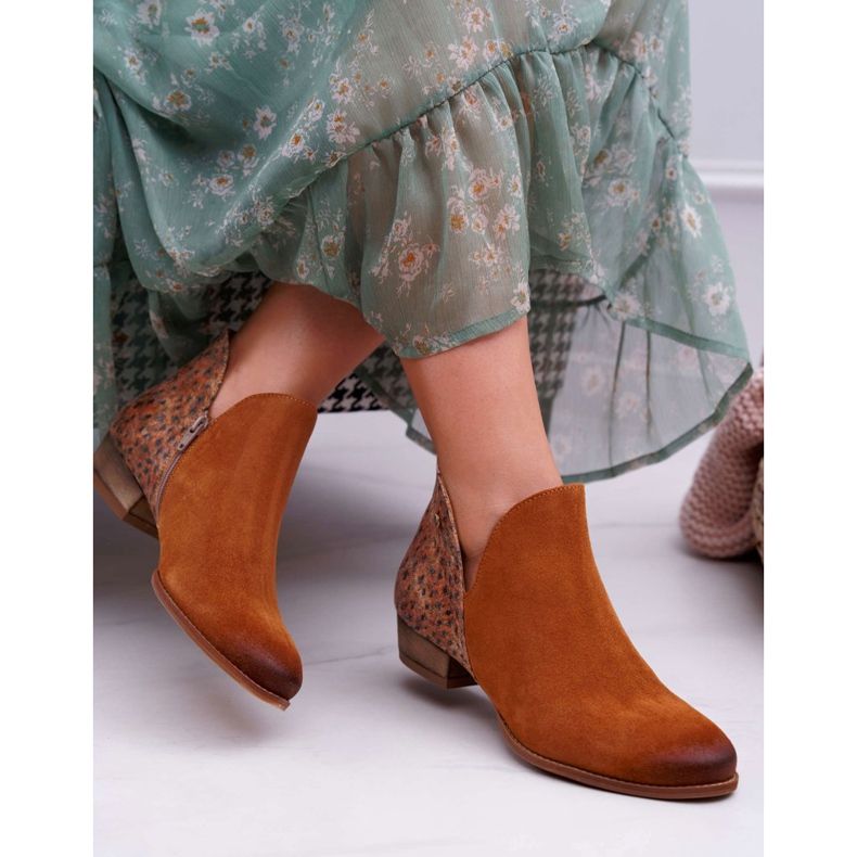 Stivaletti Donna Maciejka Primavera Pelle Rosso 04091-49 marrone 2
