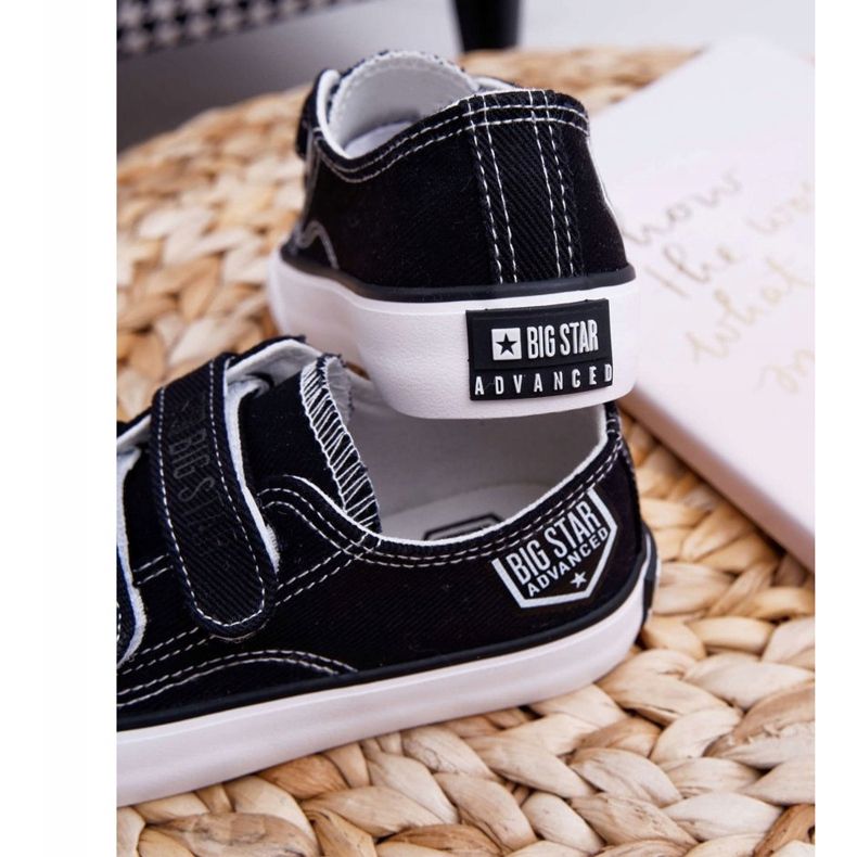 Scarpe Bambini Sneakers Big Star Con Velcro Nero FF374062 2