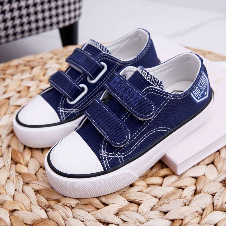 Sneakers Bambini Big Star Con Velcro Blu Navy FF374064 1