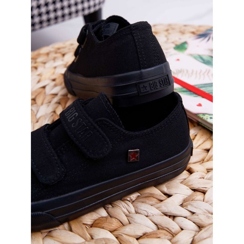 Scarpe Bambini Sneakers Big Star Con Velcro Nero FF374095 1