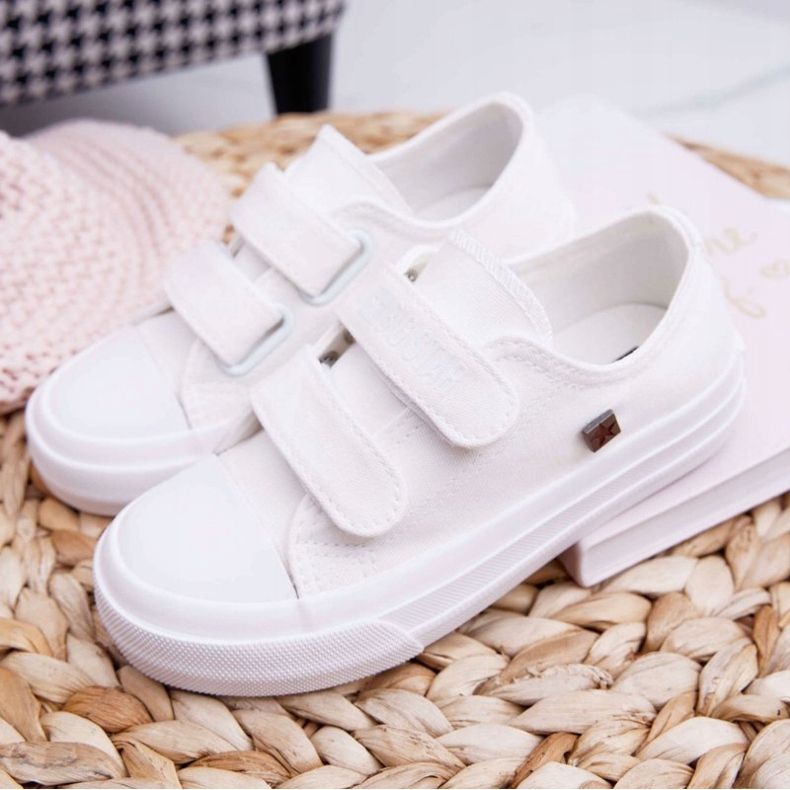 Sneakers Bambini Big Star Bambini Con Velcro Bianco FF374096 bianca 1