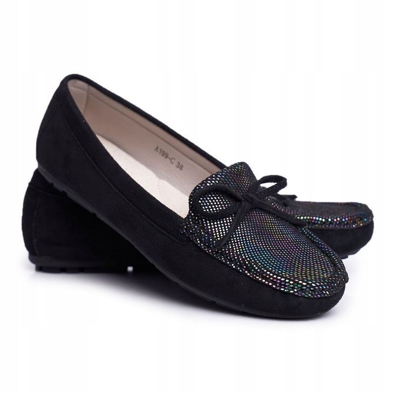 Mocassini Donna Suede S.Barski A199 Nero Wannabe 1