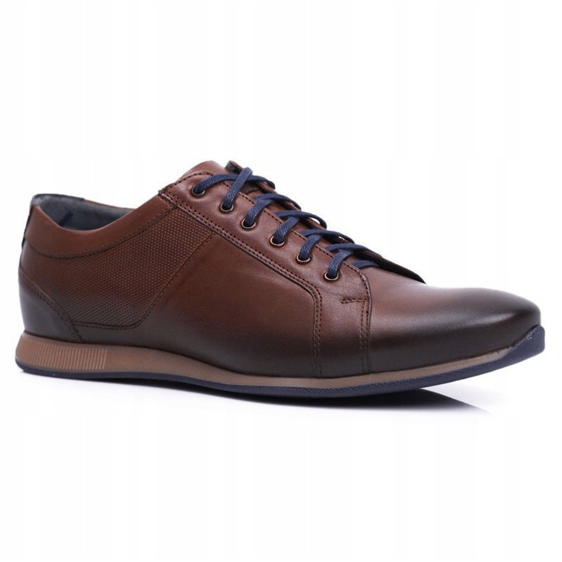 Scarpe Brogue Uomo Casual Nikopol Pelle Marrone 1730 1