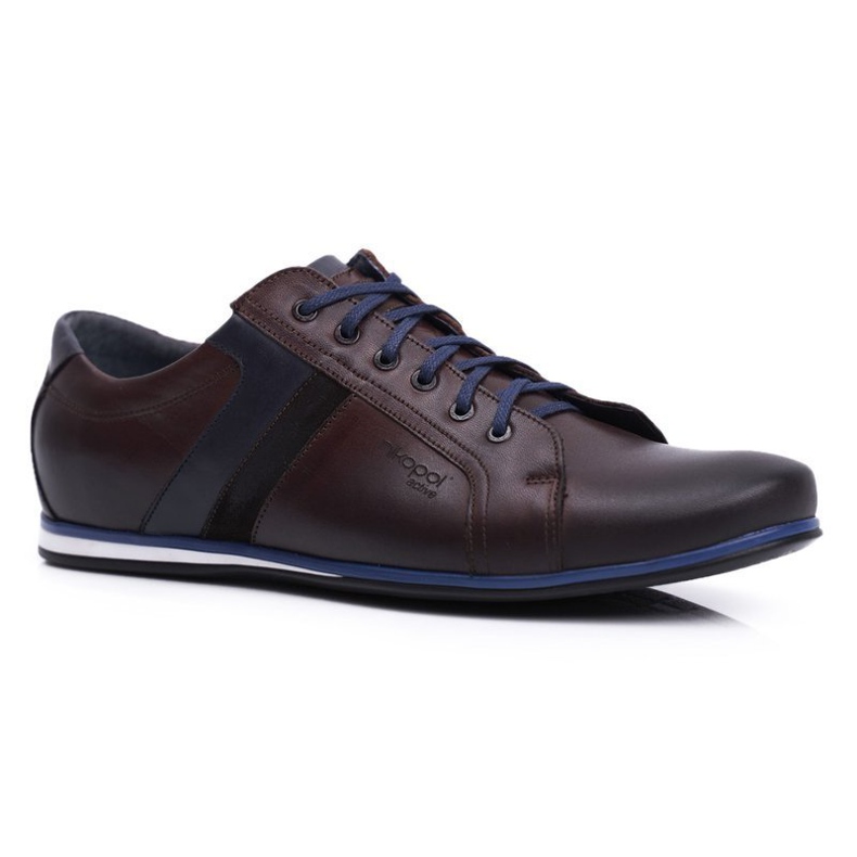 Scarpe Brogue Uomo Casual Nikopol Pelle Marrone 1721 1