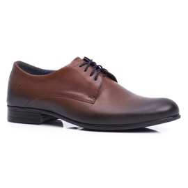 Scarpe Brogue Uomo Casual Nikopol Pelle Marrone 1738 1