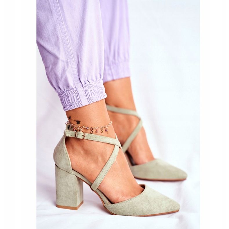 PS1 Décolleté con tacco da donna con Spitz Green Traffic multicolore verde 2
