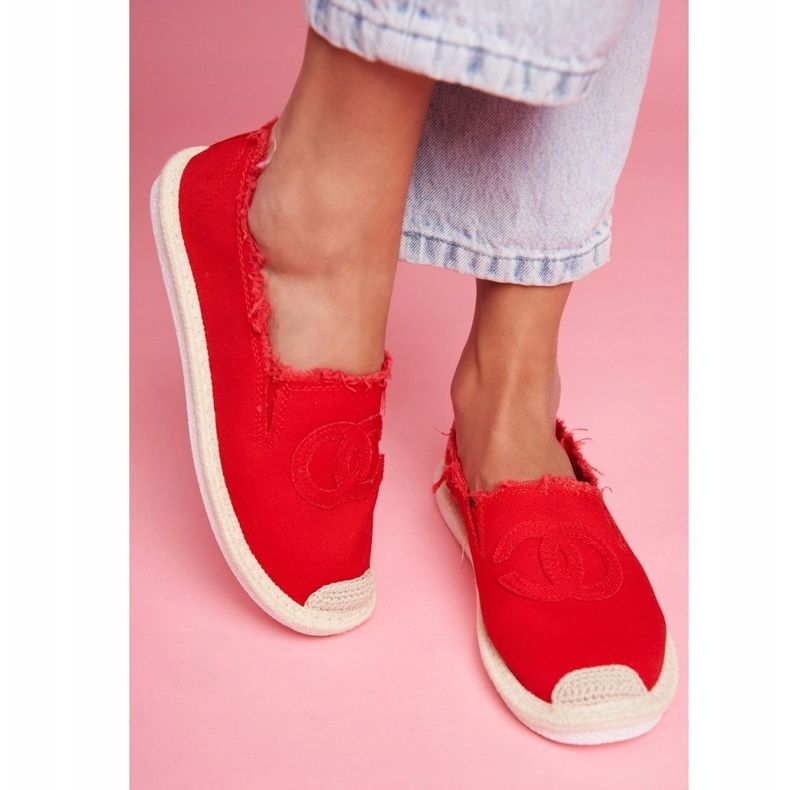 PS1 Espadrillas da donna Red Flaure rosso 1