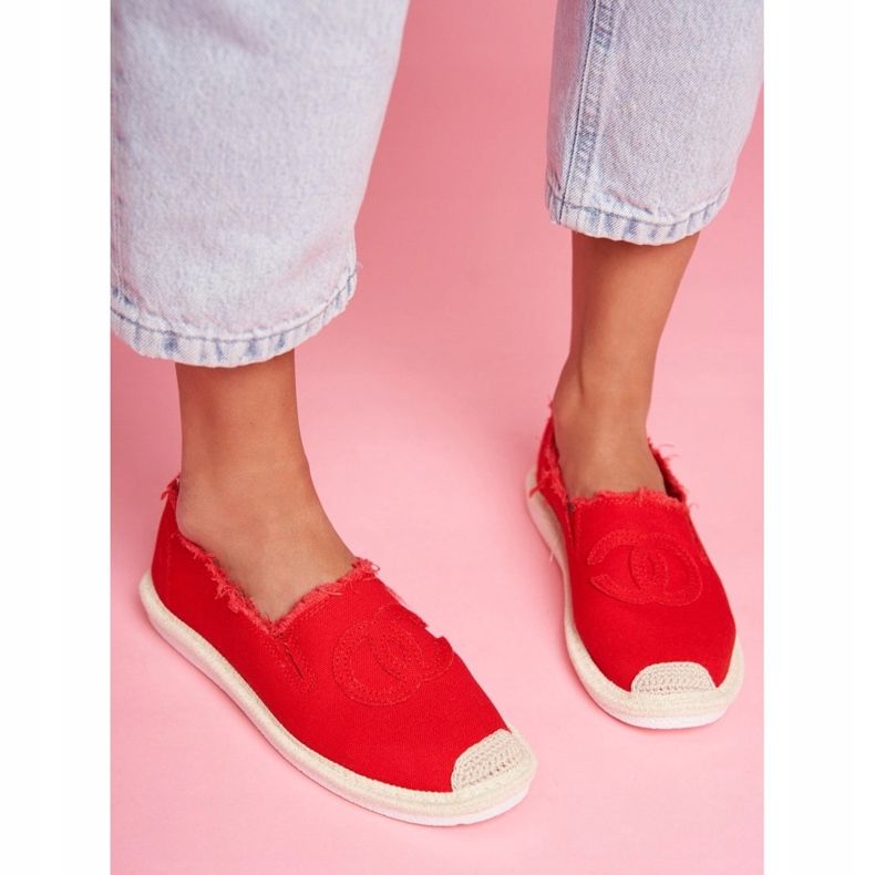 PS1 Espadrillas da donna Red Flaure rosso 2