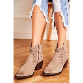 S.Barski Stivali Donna Pelle Beige Barski 12622-21 2