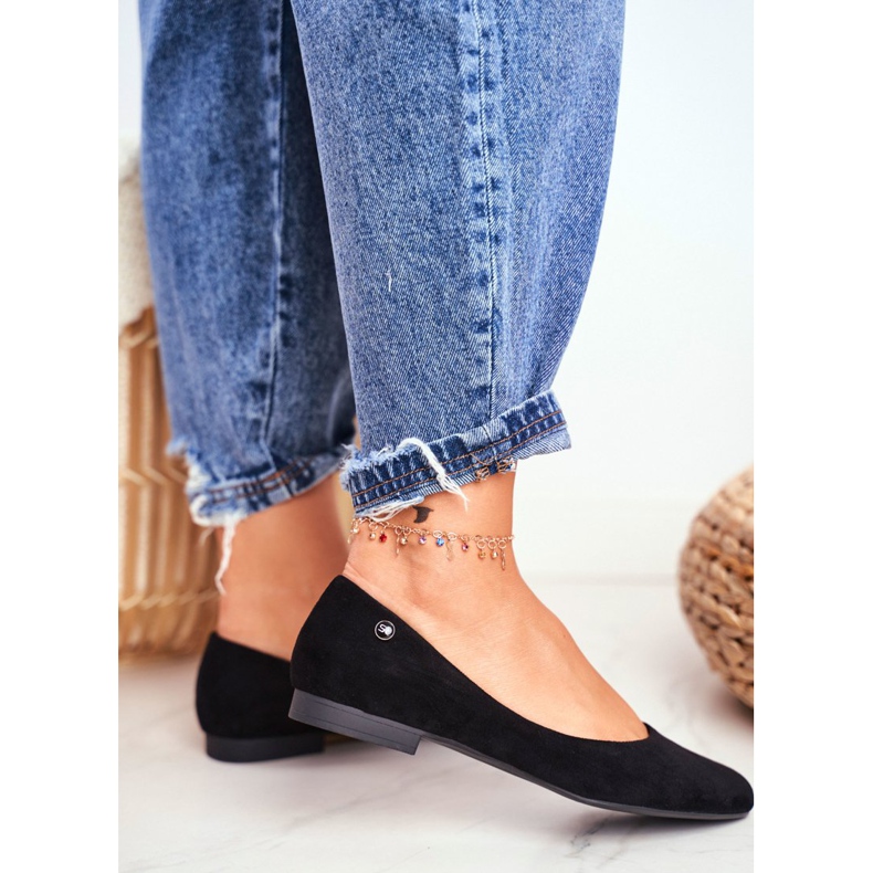 Ballerine in camoscio da donna Sergio Leone BL611 Nemsis Nere nero 2