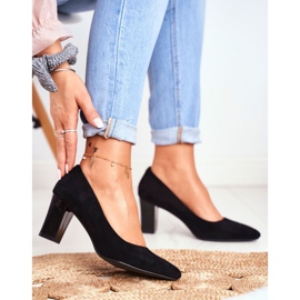 Décolleté da donna Sergio Leone PB403 Suede Nero Herline 1