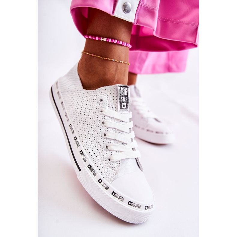 Sneakers Donna Big Star Openwork Bianco FF274024 bianca 2
