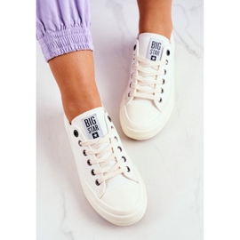 Sneakers Donna Big Star Bianche FF274124 écru 2