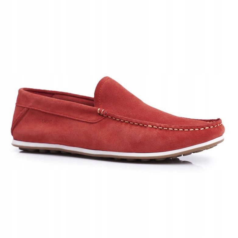 Mocassini Uomo GOE Rosso Nabuk FF1N3055 1