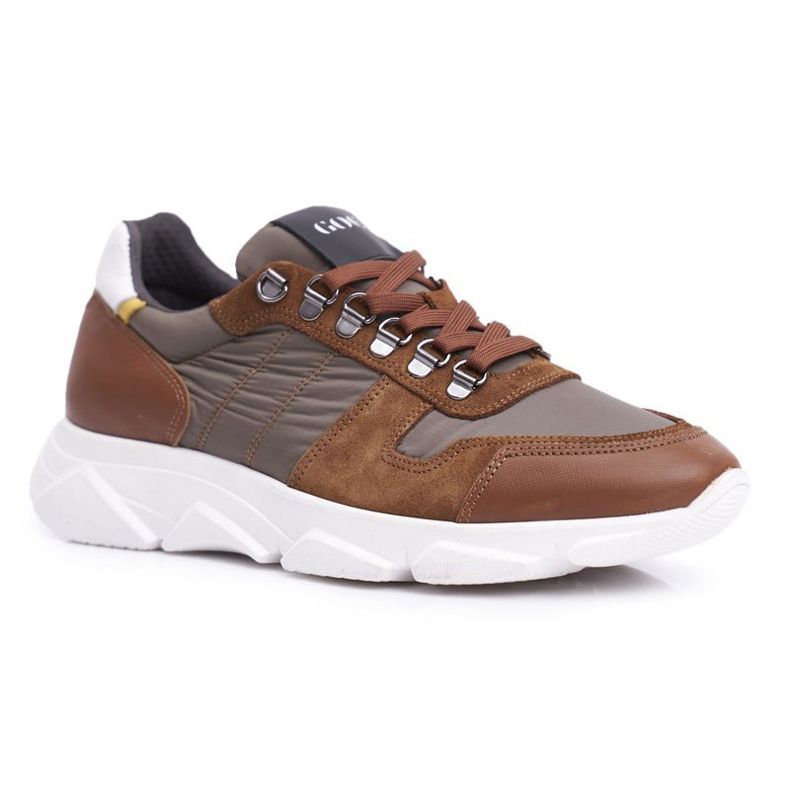GOE Scarpe Sportive Uomo Pelle Marrone FF1N3021 1
