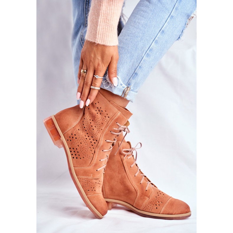 Stivali Donna Pelle Maciejka Peach 04468-18 arancia 2