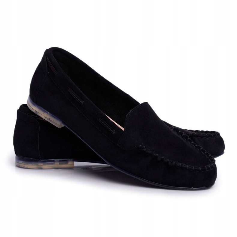 Mocassini Donna Sergio Leone Scamosciato Nero MK722 1