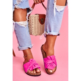PS1 Pantofole Da Donna Su Fiocchi Di Sughero Fucsia Felis rosa 1