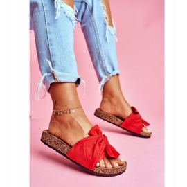PS1 Pantofole Da Donna Su Fiocchi Di Sughero Rosso Felis 2