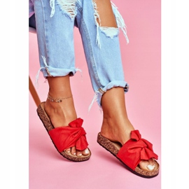 PS1 Pantofole Da Donna Su Fiocchi Di Sughero Rosso Felis 1