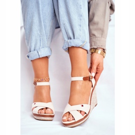 SEA Sandali da donna con zeppa Beige LaMane 2