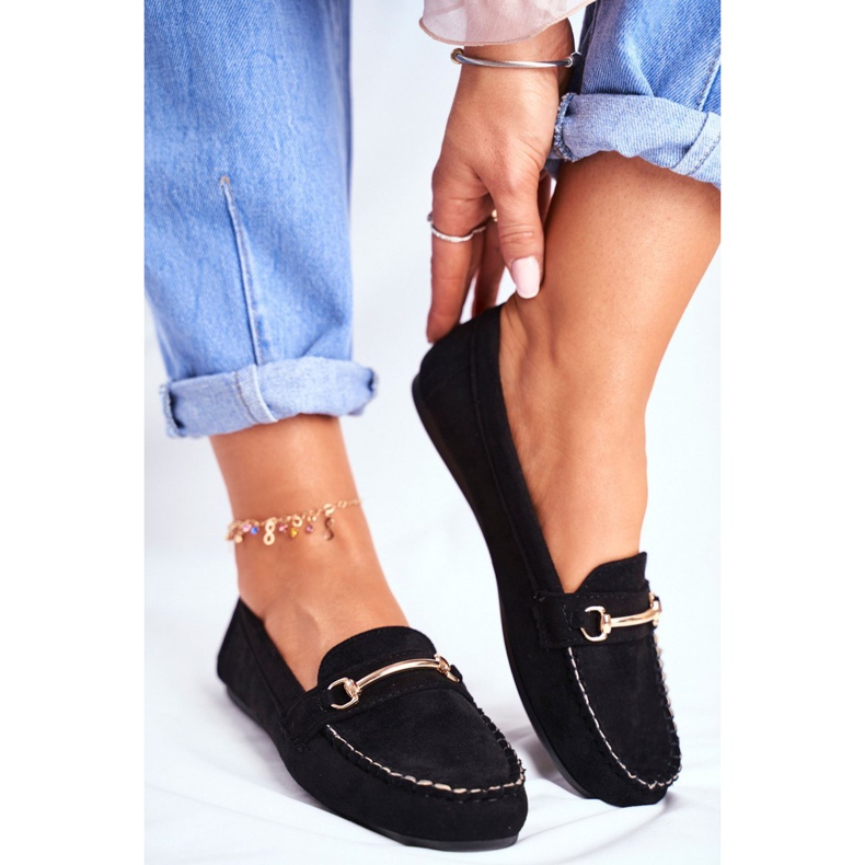 BUGO Mocassini Donna Scamosciato Nero Dive 1