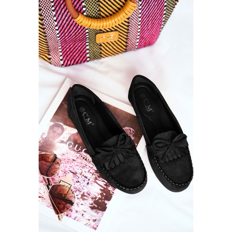 BUGO Mocassini Donna Scamosciato Nero Velucci 2