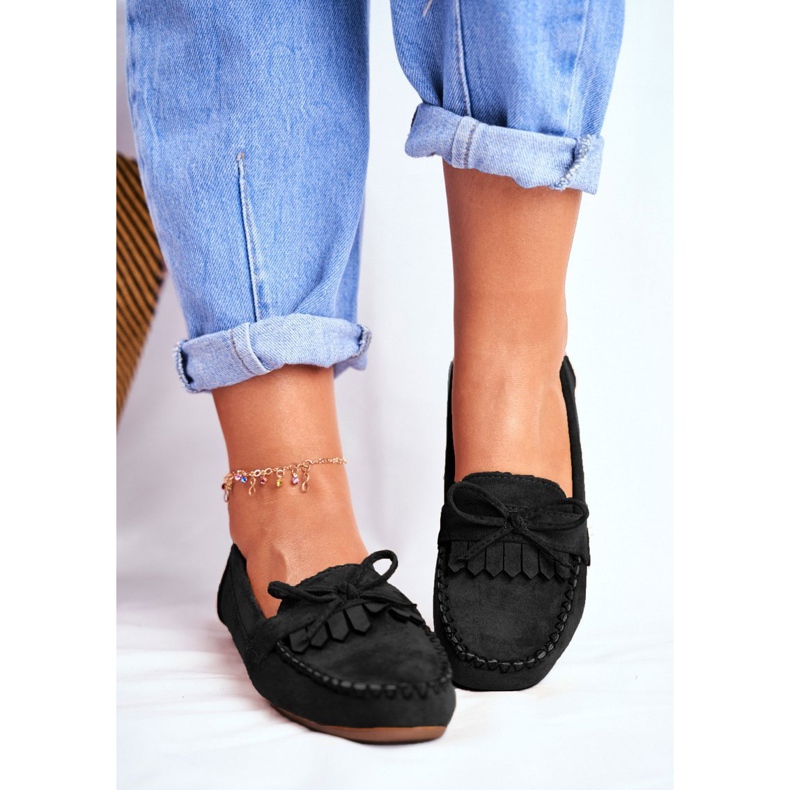 BUGO Mocassini Donna Scamosciato Nero Velucci 1