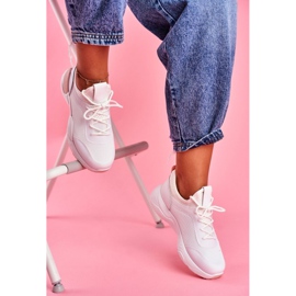 BUGO Scarpe Sportive da Donna Fellen . Rosa e Bianche bianca 1