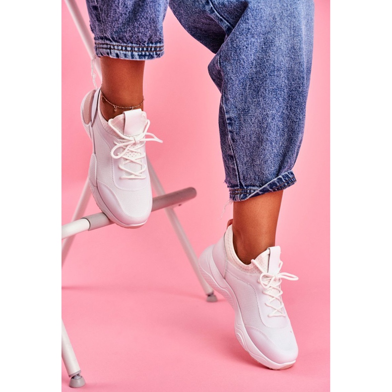 BUGO Scarpe Sportive da Donna Fellen . Rosa e Bianche bianca 1