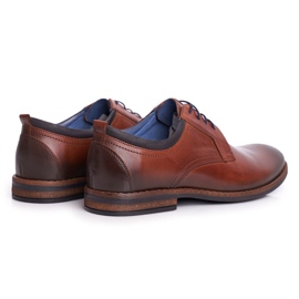 Scarpe Brogue Uomo Casual Nikopol Pelle Marrone 1726 2