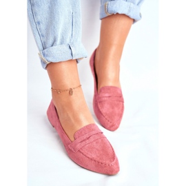 BUGO Mocassini Donna Scamosciato CH-1M6 Rosa Laveria 2