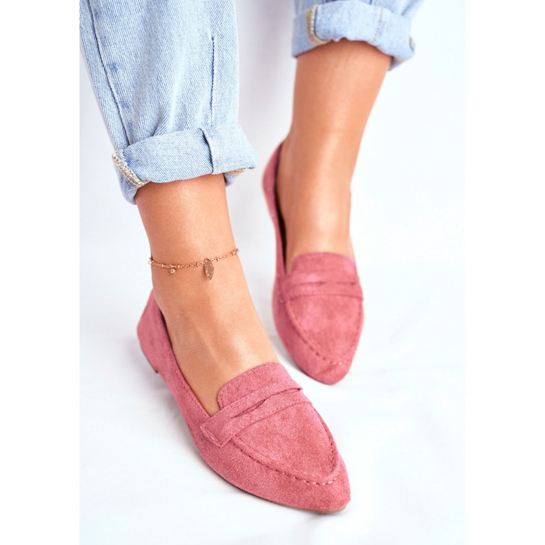 BUGO Mocassini Donna Scamosciato CH-1M6 Rosa Laveria 2
