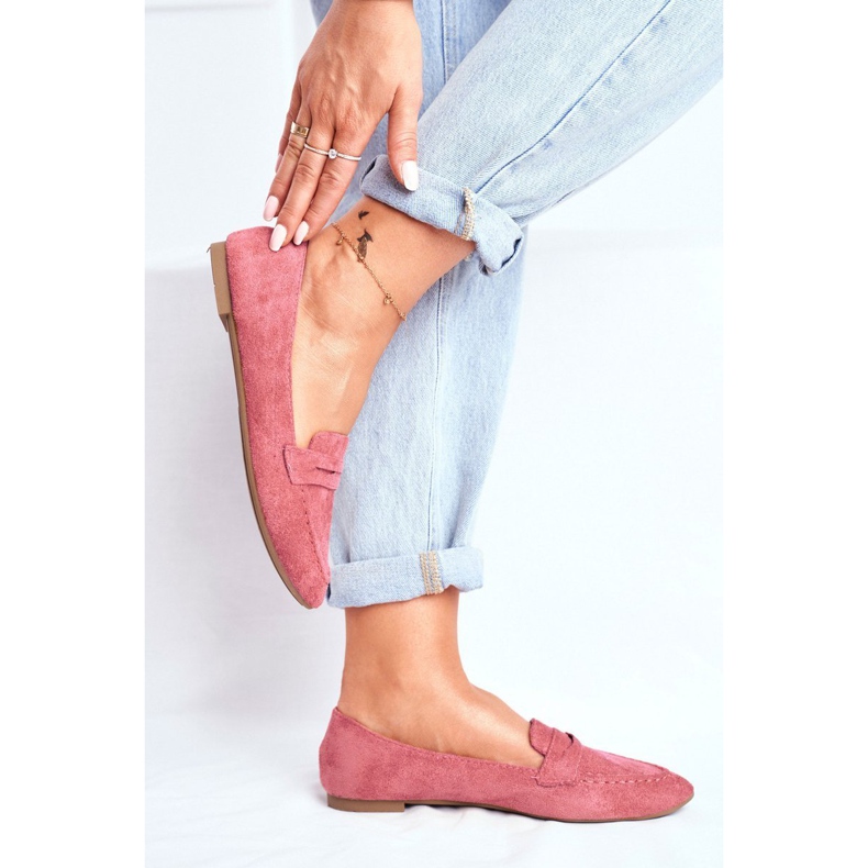 BUGO Mocassini Donna Scamosciato CH-1M6 Rosa Laveria 1