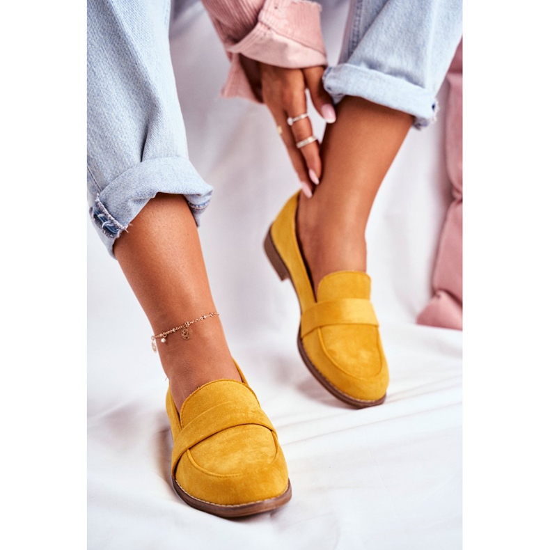 SEA Scarpe Brogue Donna Scamosciate Gialle Cintra giallo 2