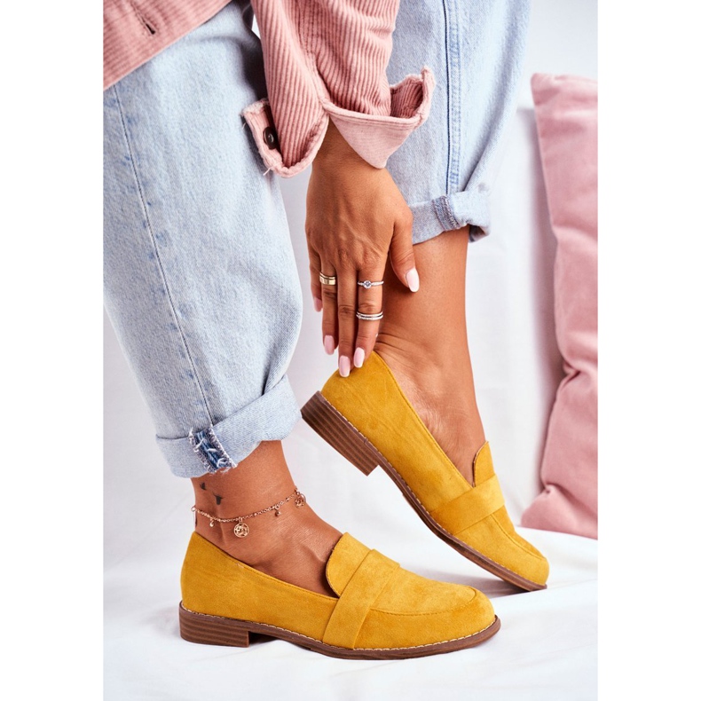 SEA Scarpe Brogue Donna Scamosciate Gialle Cintra giallo 1