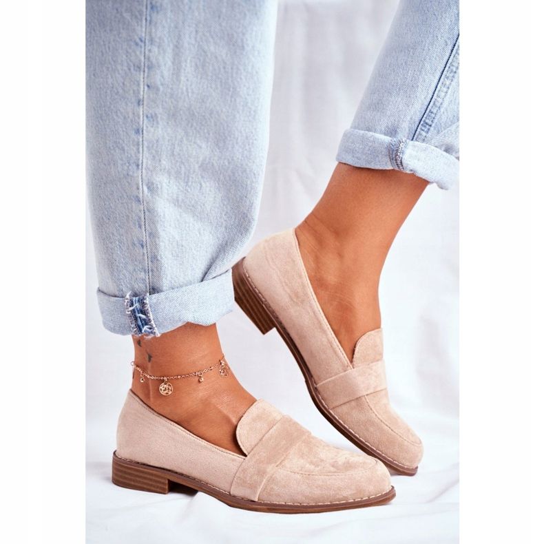 PS1 Scarpe Brogue Donna Camoscio Beige Cintra 2