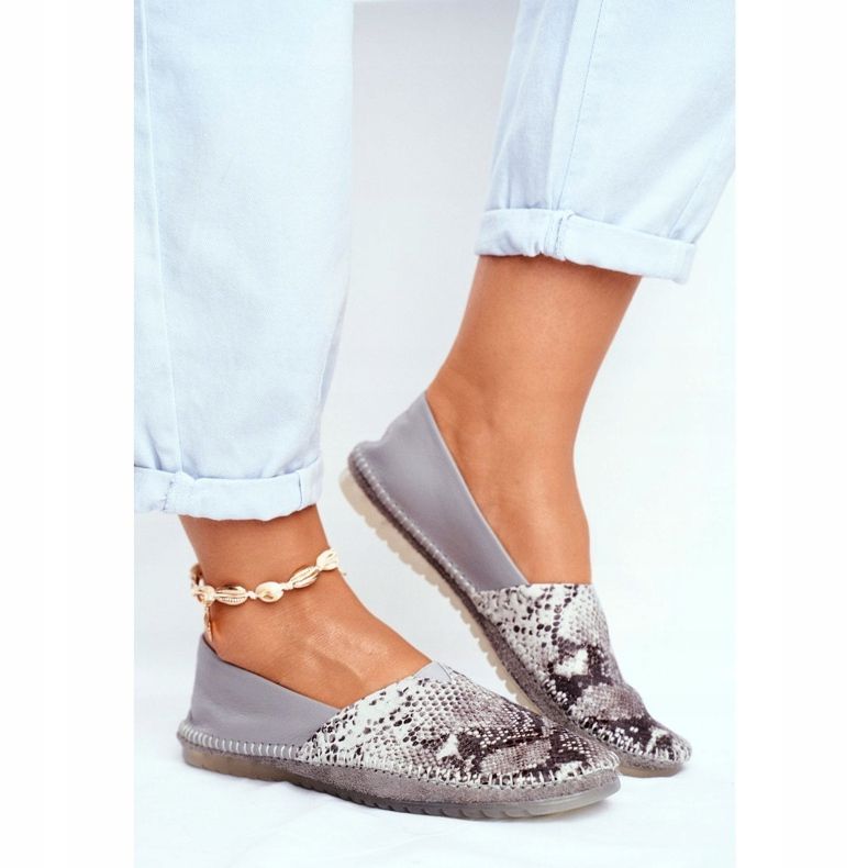 Ballerine da donna Maciejka Pelle Grigie 01930-66 / 00-0 grigio 1